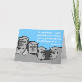 Cartão Donald Trump as Mount Rushmore