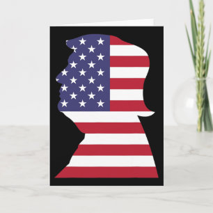 Cartão Donald Trump Bandeira Americana Presidente Republi