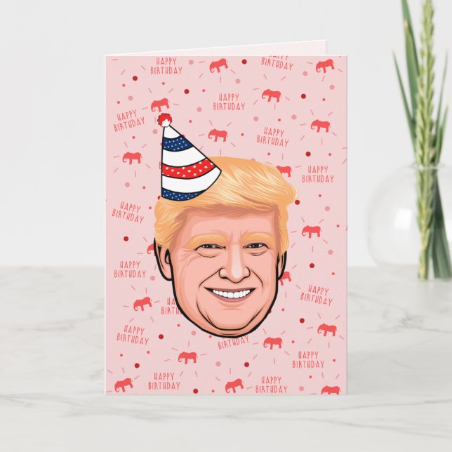 CARTÃO DONALD TRUMP BIRTHDAY (Frente)