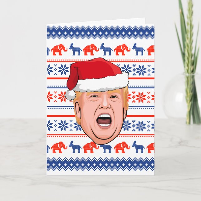 Cartão DONALD TRUMP Christmas (Frente)