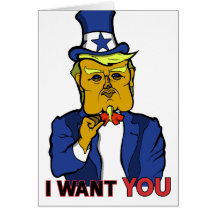 Donald Trump como o tio Sam