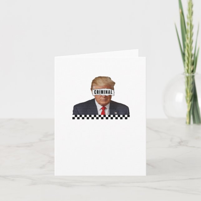 Cartão Donald Trump - Criminal (Frente)