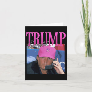 Cartão Donald Trump engraçado Já sente minha falta Y2k Vi