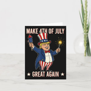 Cartão Donald Trump Fireworks Faz 4 De Julho De Novo