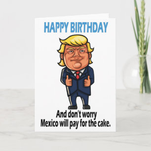 Cartão Donald Trump Funny Birthday