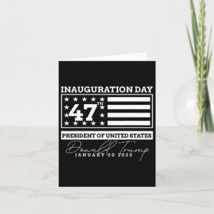 Cartão Donald Trump Ganhou A Inauguração Eleitoral 2024 H
