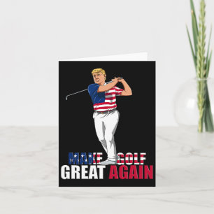 Cartão Donald Trump - Golfe Engraçado Presente 1