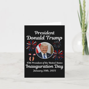 Cartão Donald Trump Inauguration Day 2025 47th U.A. Presi