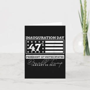 Cartão Donald Trump Inauguration Day 2025 Men Woman Kids