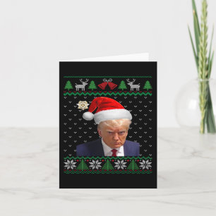 Cartão Donald Trump Mug Ugly Christmas