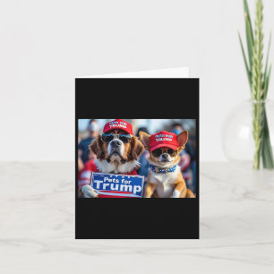 Cartão Donald Trump Torna os Cães Seguros Novamente Chapé