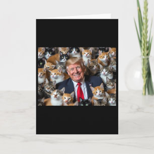 Cartão Donald Trump Torna os Gatos Seguros Novamente 2024