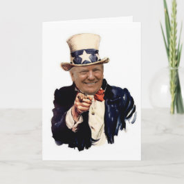 Cartão Donald Trump | Uncle Sam | Trump 2020