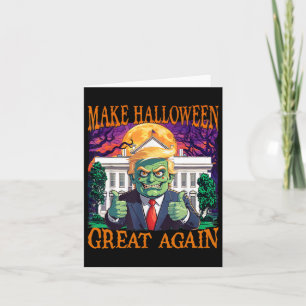 Cartão Donald Trump Zombie faz Excelente de Halloween nov