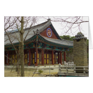 Cartão Donghwasa Buddhist Temple Daegu, Coreia do Sul