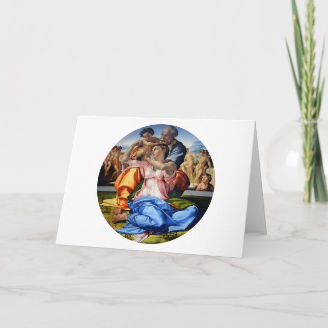 Cartão Doni Tondo, Doni Madona, Michelangelo, 1507 (Frente)