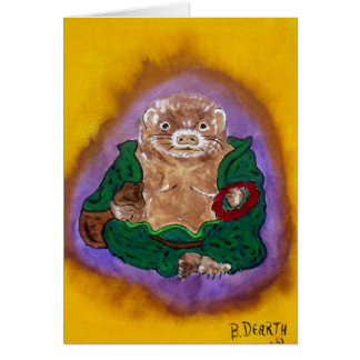 Cartão doninha buddha