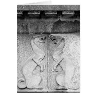 Cartão Doninhas dinamarquesa irritada