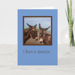 Cartão Donkey Double