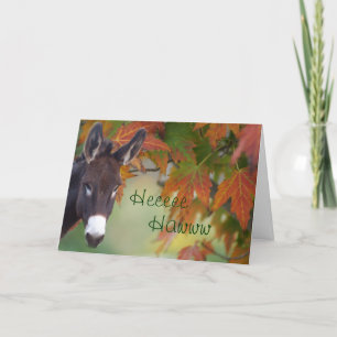 Cartão Donnie Donkey hee-haw aniversário- personalizar