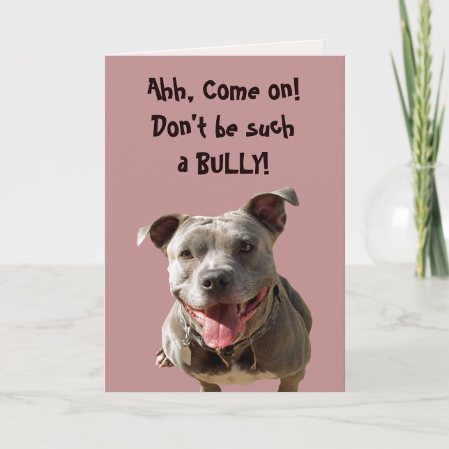 Cartão Don't Be a Bully Get Well Card (Frente)