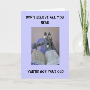 Cartão Don't believe all you read...