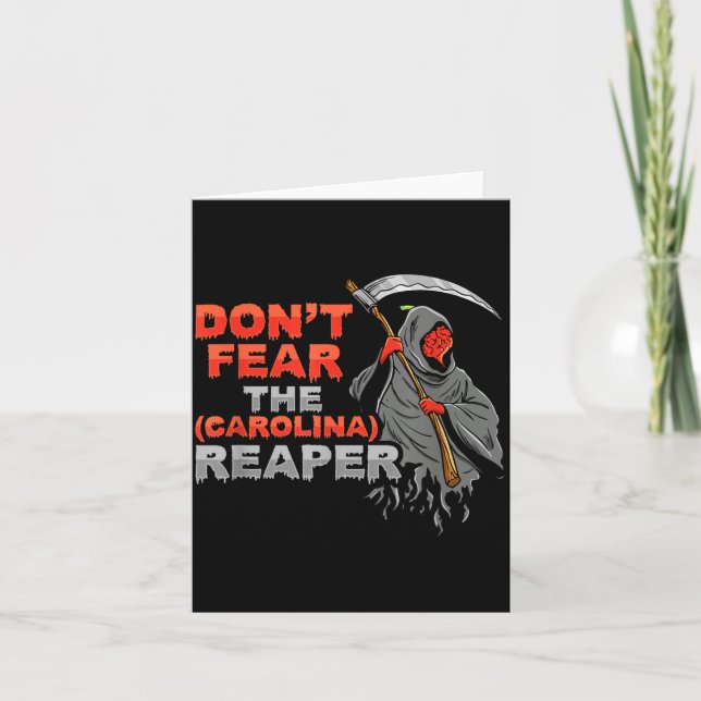 Cartão Dont Fear The Carolina Reaper Design  (Frente)