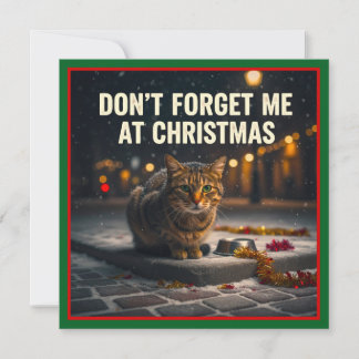 CARTÃO DONT FORGET THE CAT AT CHRISTMAS
