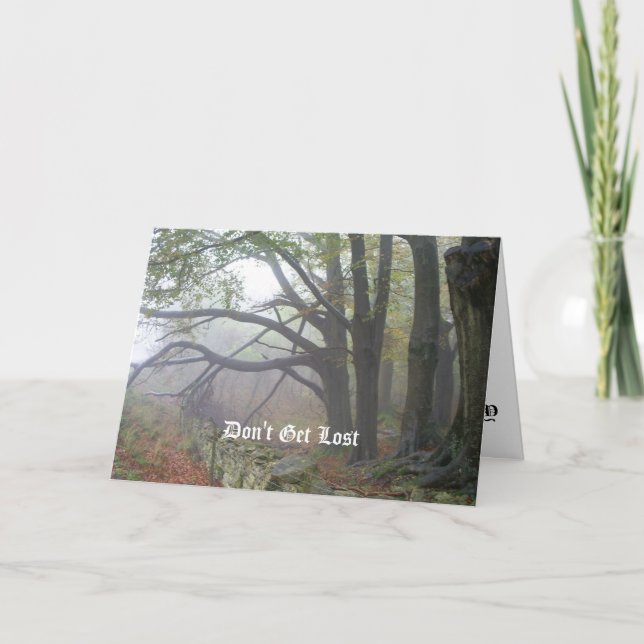 Cartão dont get lost (Frente)