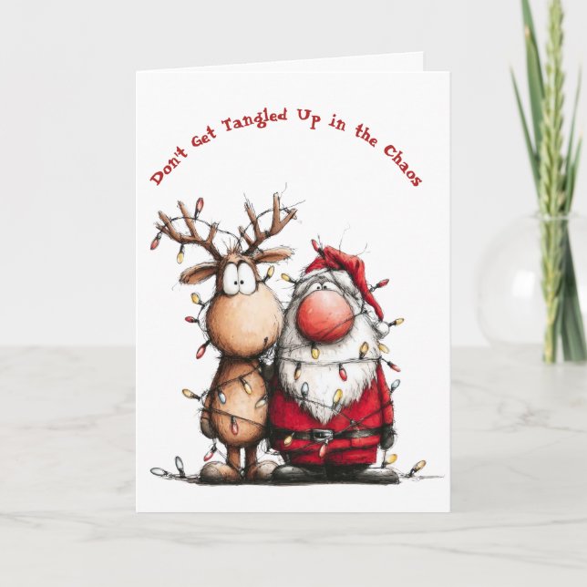 Cartão Don't Get Tangled Up in the Chaos card (Frente)