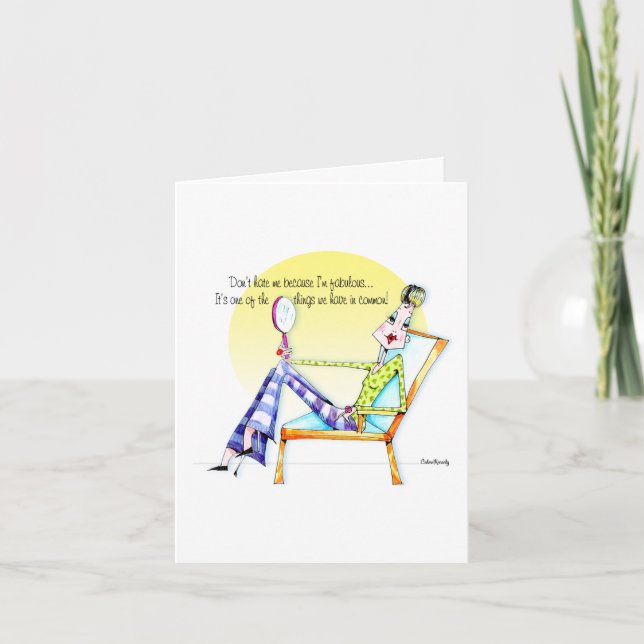 Cartão Don't Hate card (Frente)