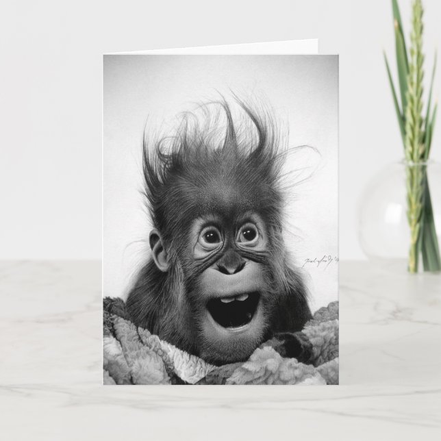 Cartão DON'T PANIC! Greeting card (Frente)