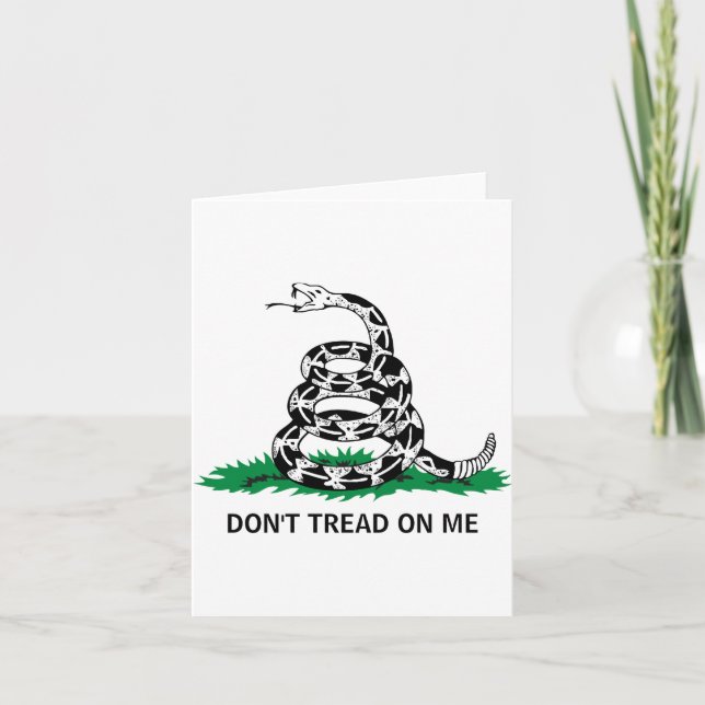 Cartão Dont Tread On Me  (Frente)