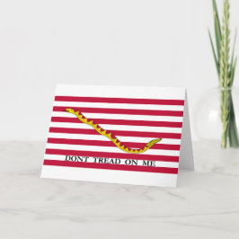 Cartão Don't Tread on Me US Naval Jack