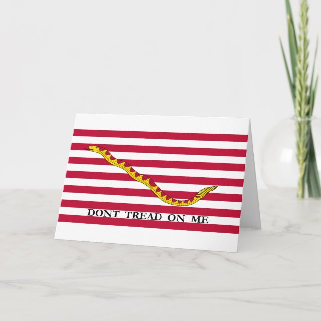 Cartão Don't Tread on Me US Naval Jack (Frente)