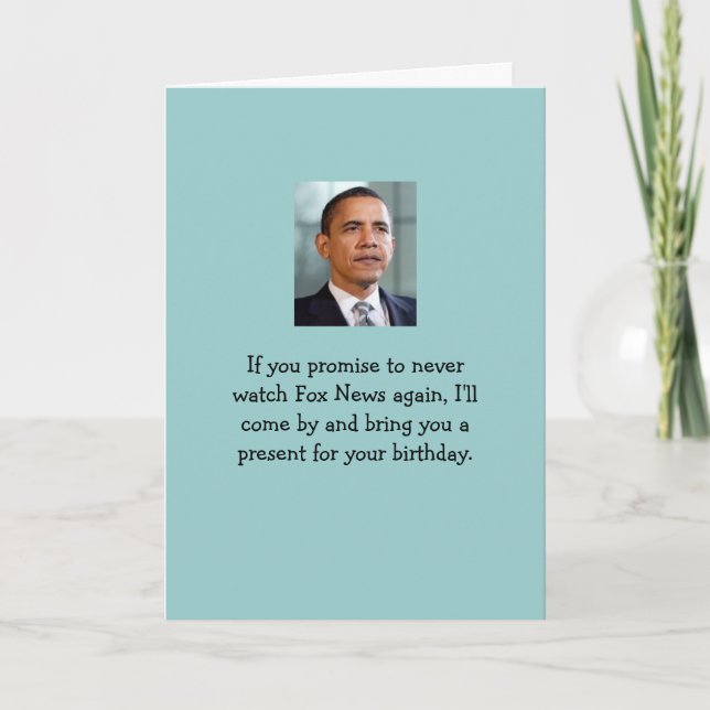 Cartão Don't you be watchin Fox News! (Frente)