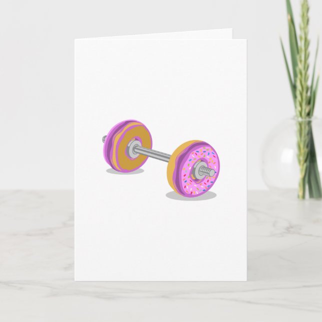 Cartão Donut Barbell (Frente)