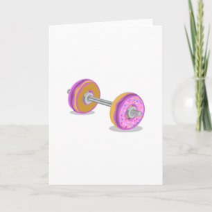 Cartão Donut Barbell