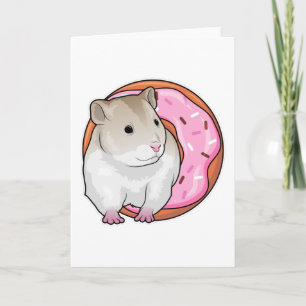 Cartão Donut de Hamster