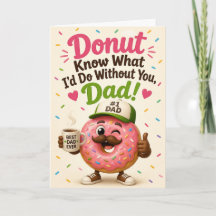 Donut Engraçado Não Sei O Que Faria Sem Você Pai