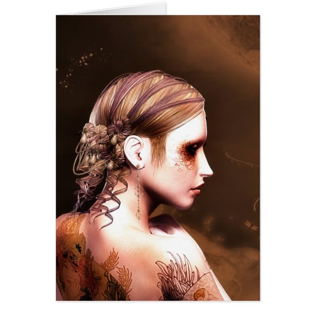 Cartão Donzela do espírito (Frente)