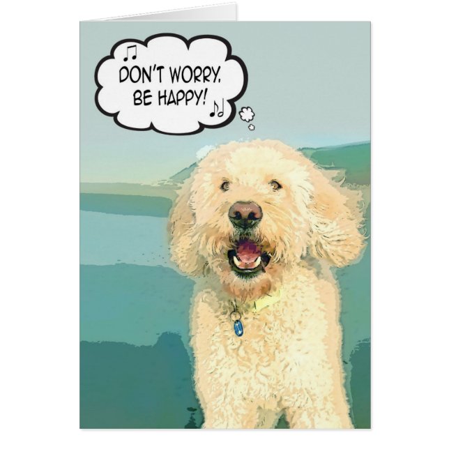 Cartão Doodle Days Histórias em quadrinhos não se preocup (Frente)