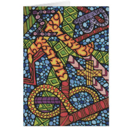 Cartão Doodle do geek dos Maths