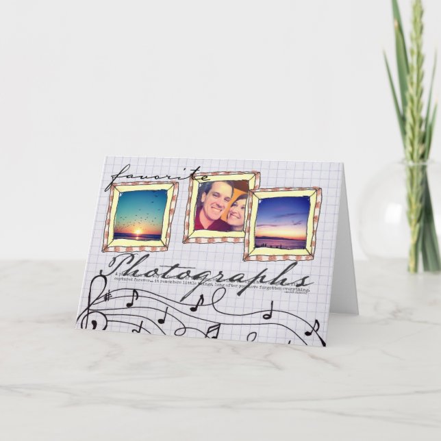 Cartão doodle instagram photo card (Frente)