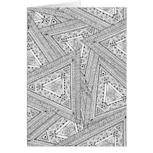 Cartão Doodle tribal 2