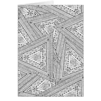 Cartão Doodle tribal 2