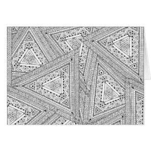 Cartão Doodle tribal 2