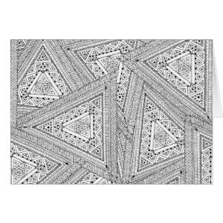 Cartão Doodle tribal 2
