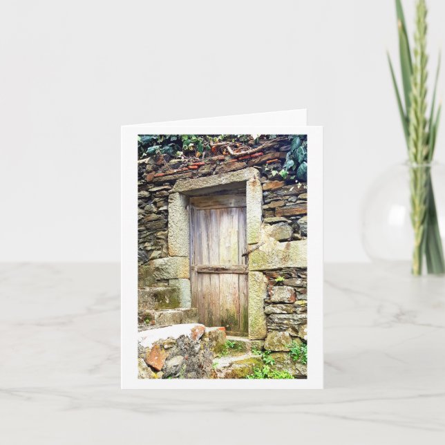 Cartão Doors from the Cinque Terre Note Card (Frente)