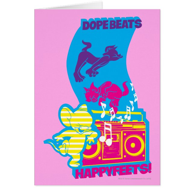 Cartão Dope Beats Happy Feets (Frente)